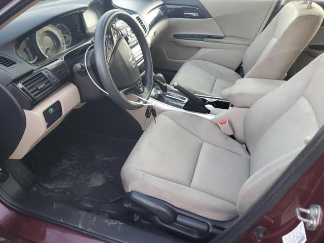  HONDA ACCORD 2016 Бургунди