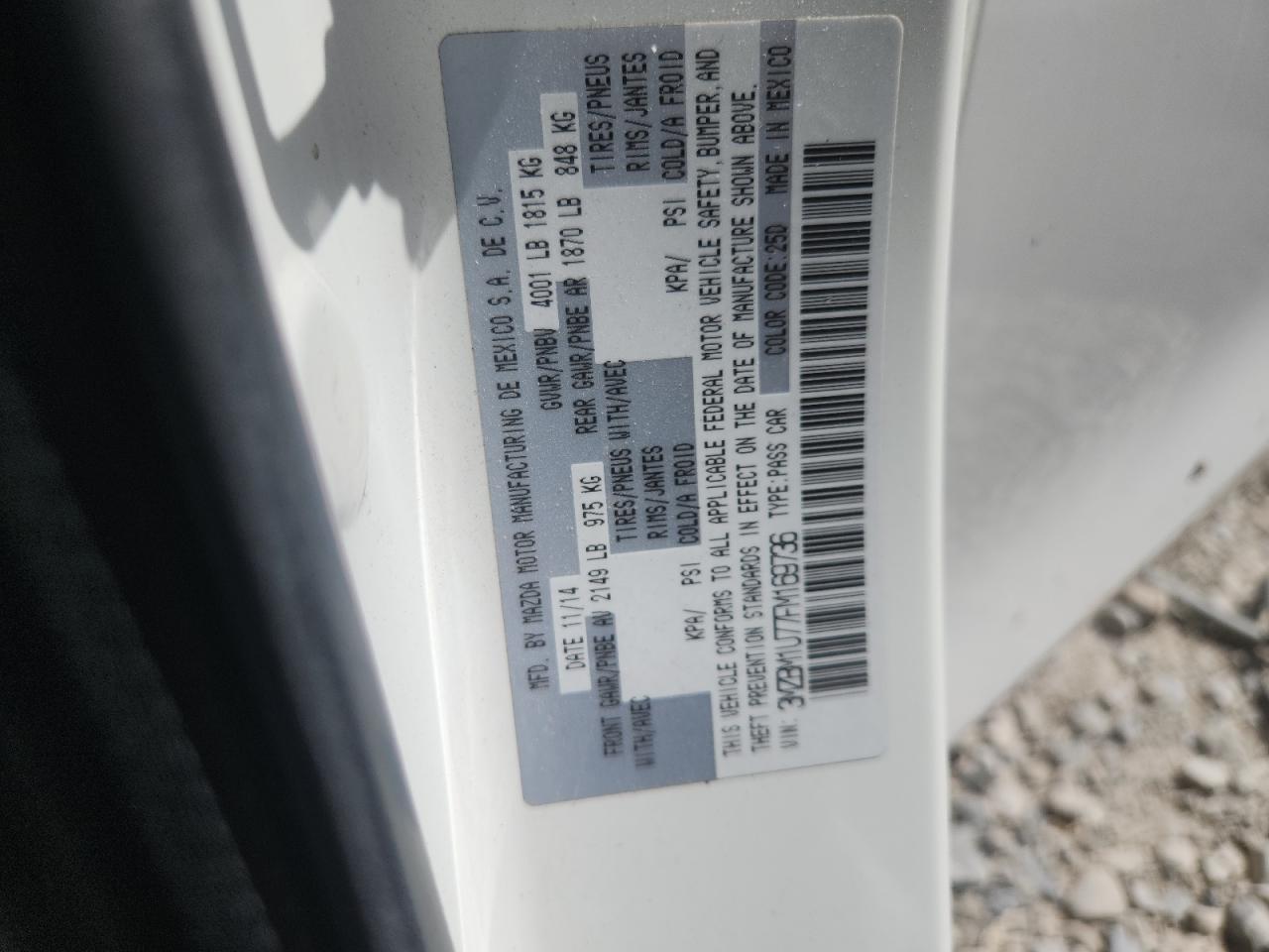 2015 Mazda 3 Sport VIN: 3MZBM1U77FM169736 Lot: 80103825