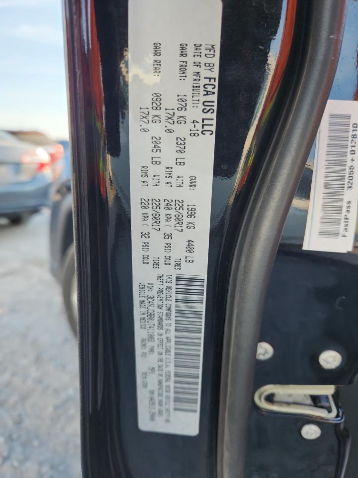 2018 Jeep Compass Latitude VIN: 3C4NJCBB0JT411003 Lot: 80697275