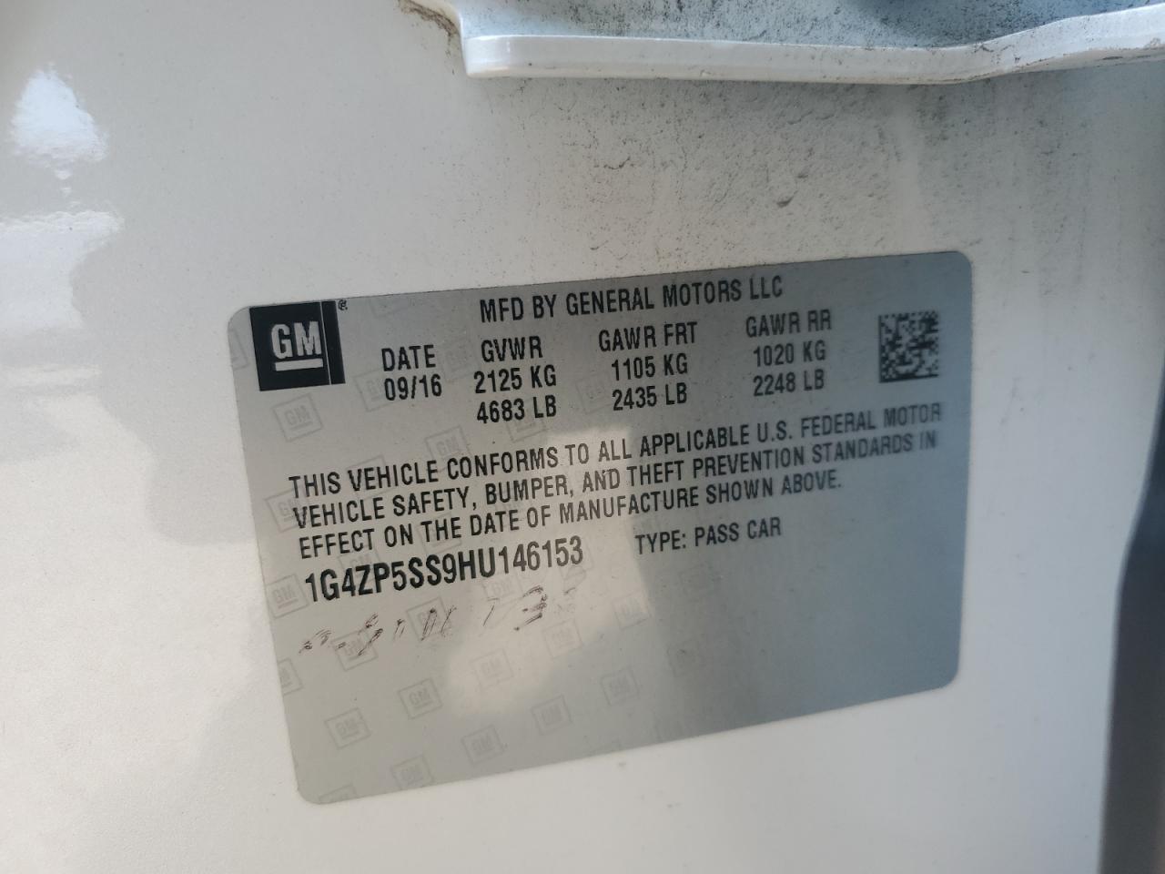 2017 Buick Lacrosse Essence VIN: 1G4ZP5SS9HU146153 Lot: 71635775