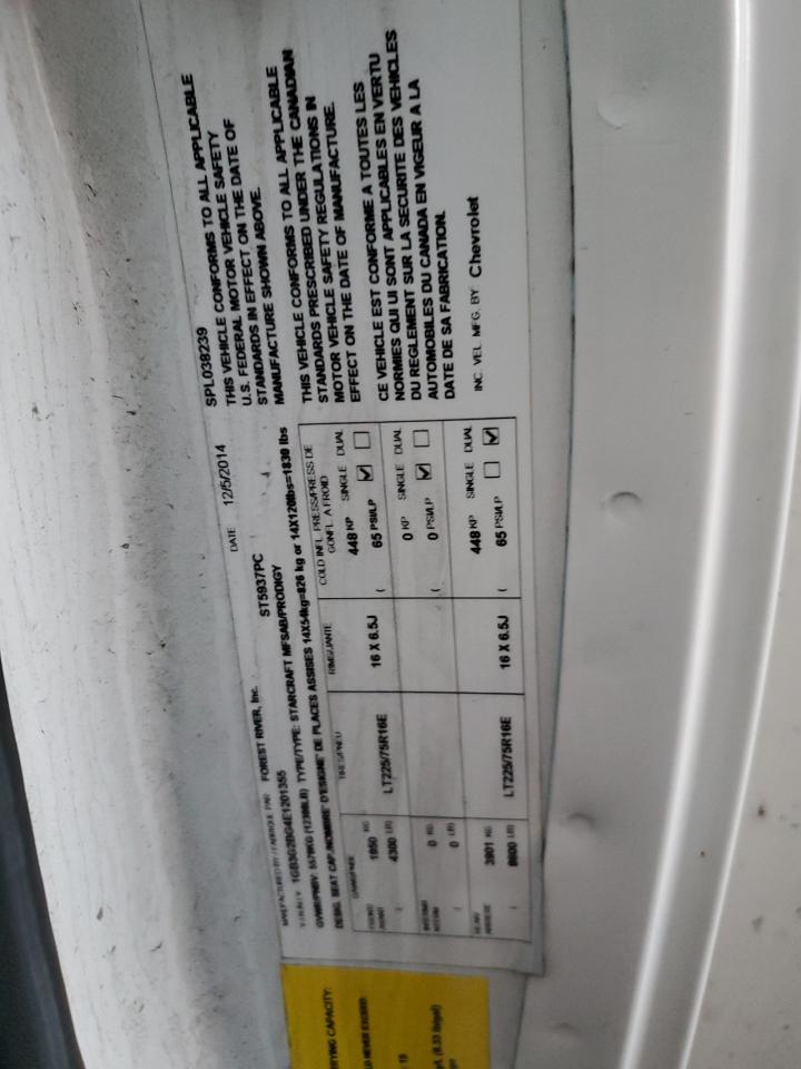 2014 Chevrolet Express G3500 VIN: 1GB3G2BG4E1201355 Lot: 80616245