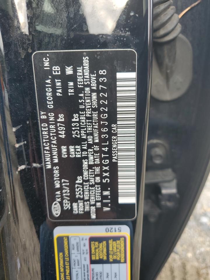 2018 Kia Optima Lx VIN: 5XXGT4L36JG222738 Lot: 84366325