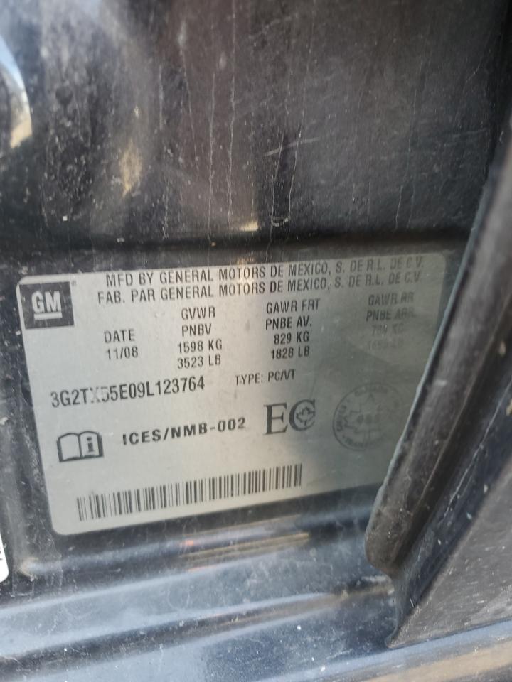2009 Pontiac G3 Wave Se VIN: 3G2TX55E09L123764 Lot: 70871435