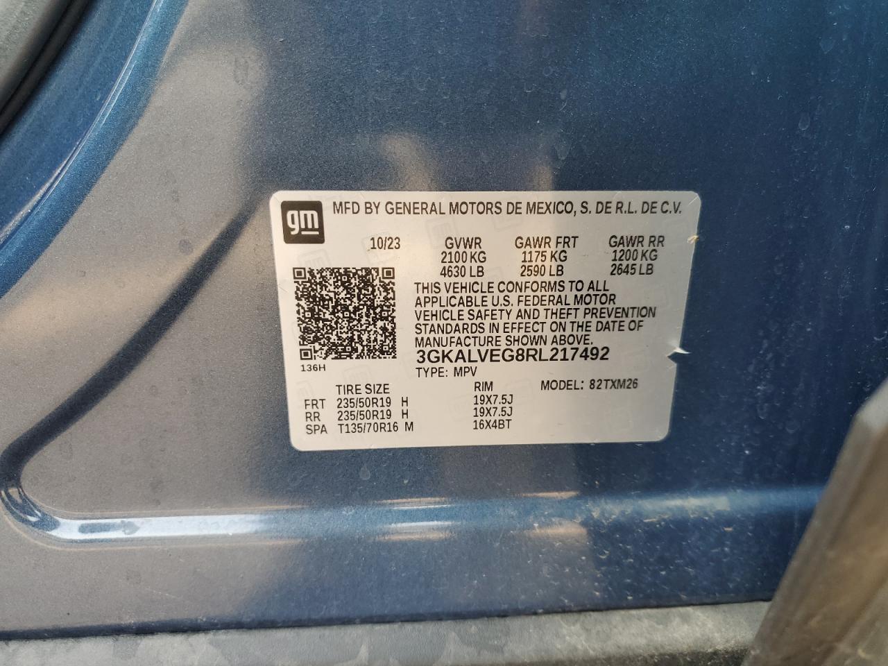 2024 GMC Terrain Slt VIN: 3GKALVEG8RL217492 Lot: 81472805