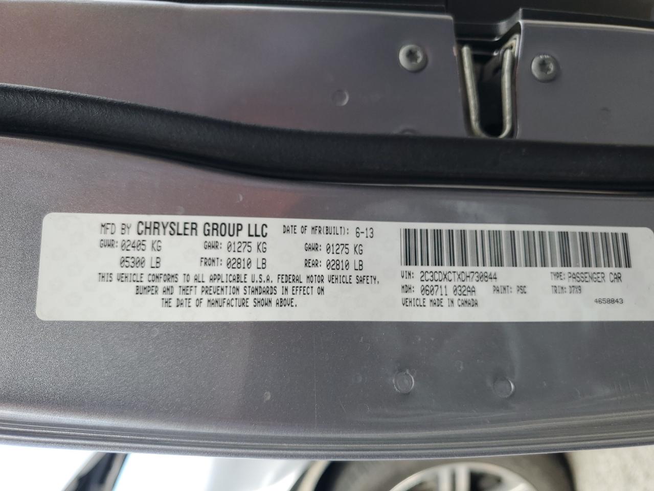 2013 Dodge Charger R/T VIN: 2C3CDXCTXDH730844 Lot: 81347745