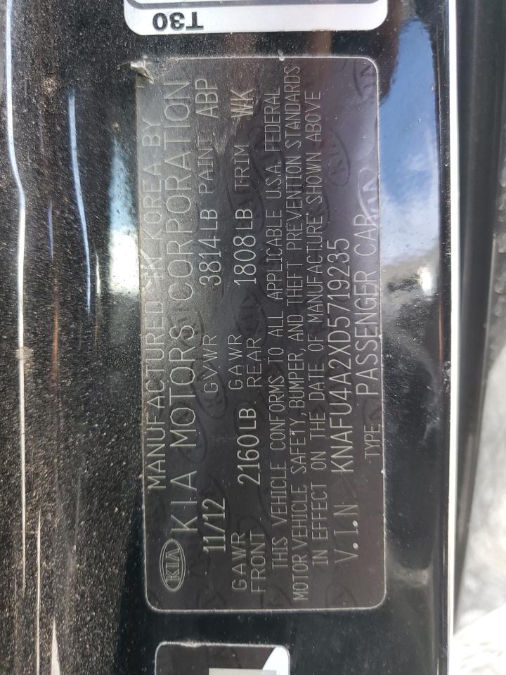 2013 Kia Forte Ex VIN: KNAFU4A2XD5719235 Lot: 81732285