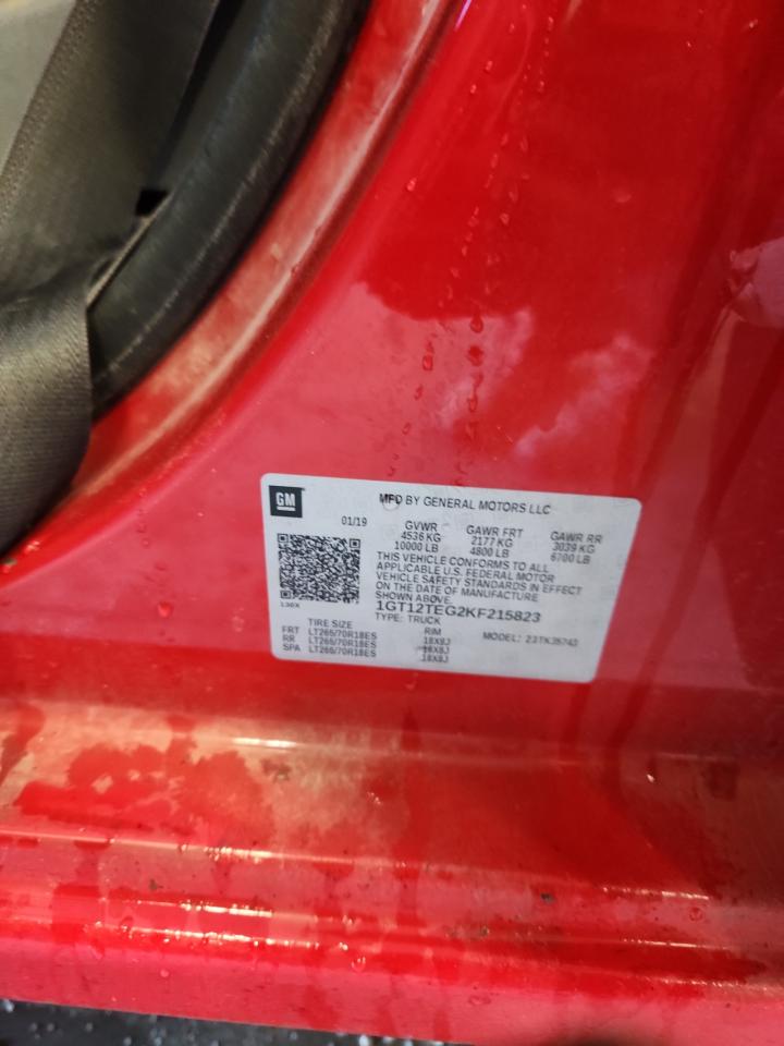 2019 GMC Sierra K3500 VIN: 1GT12TEG2KF215823 Lot: 80122275