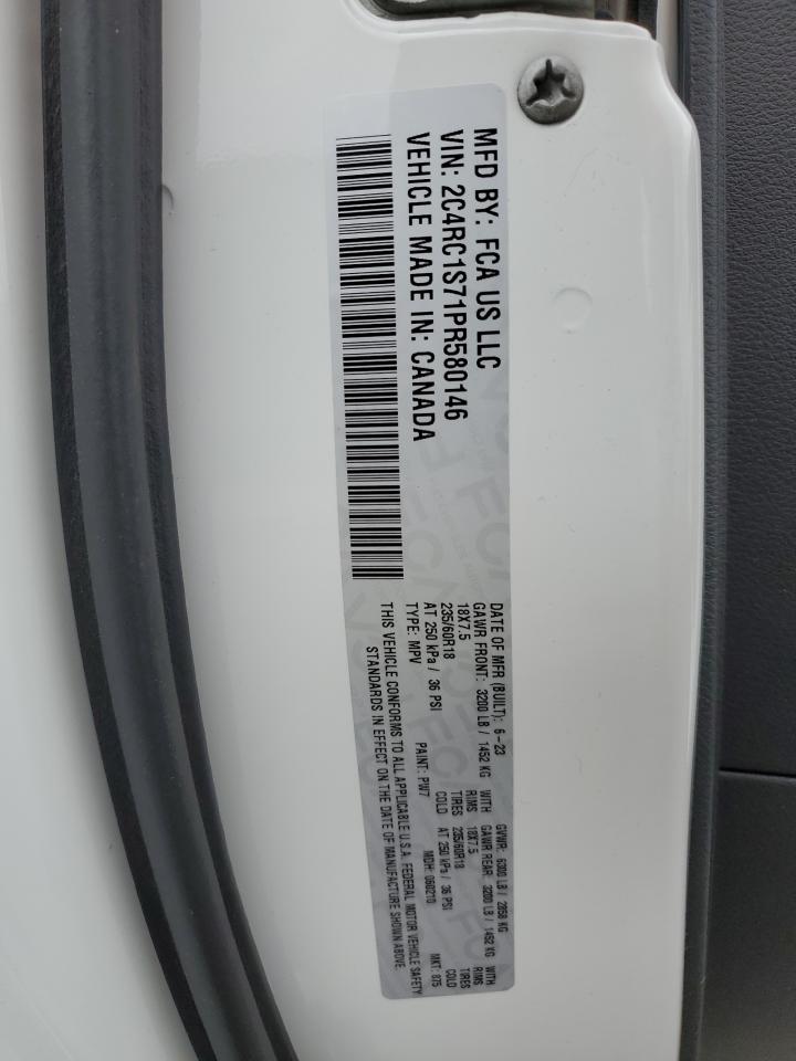 2023 Chrysler Pacifica Hybrid Limited VIN: 2C4RC1S71PR580146 Lot: 81890965