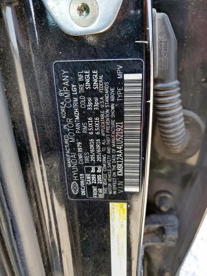 2020 Hyundai Kona Se VIN: KM8K12AA4LU521921 Lot: 81898715