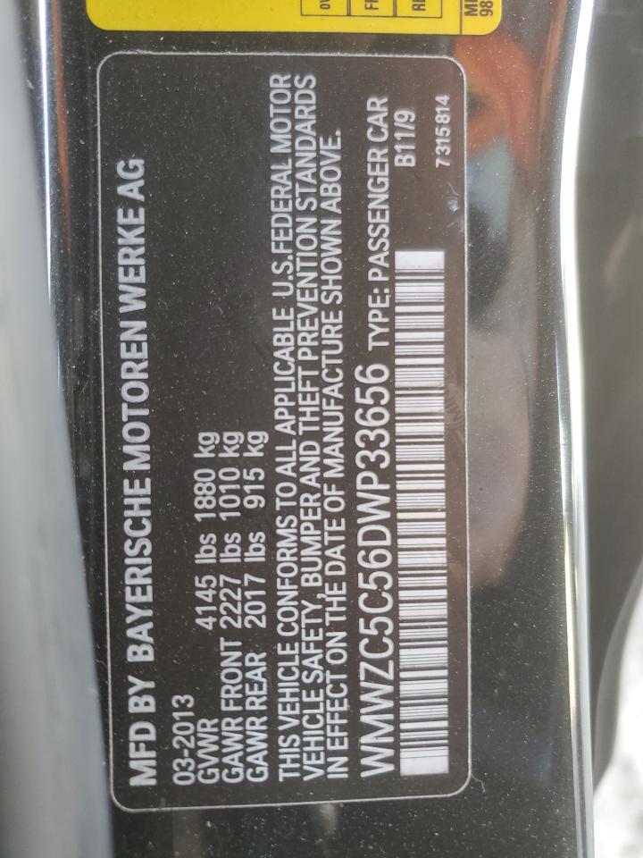 2013 Mini Cooper S Countryman VIN: WMWZC5C56DWP33656 Lot: 80026435