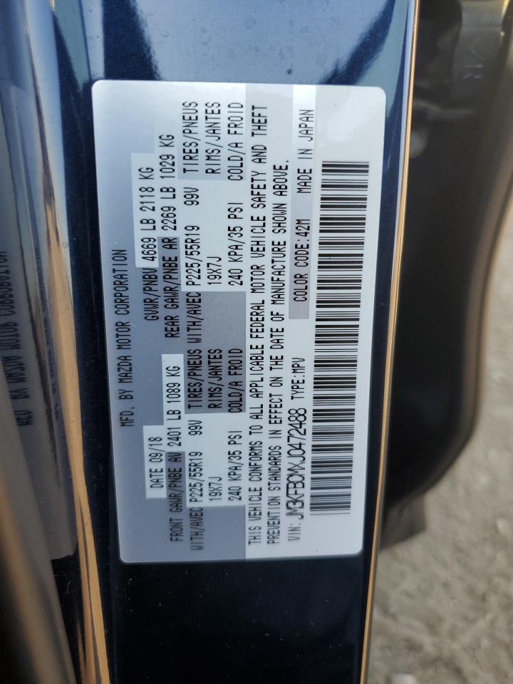 2018 Mazda Cx-5 Touring VIN: JM3KFBCMXJ0472488 Lot: 81011885