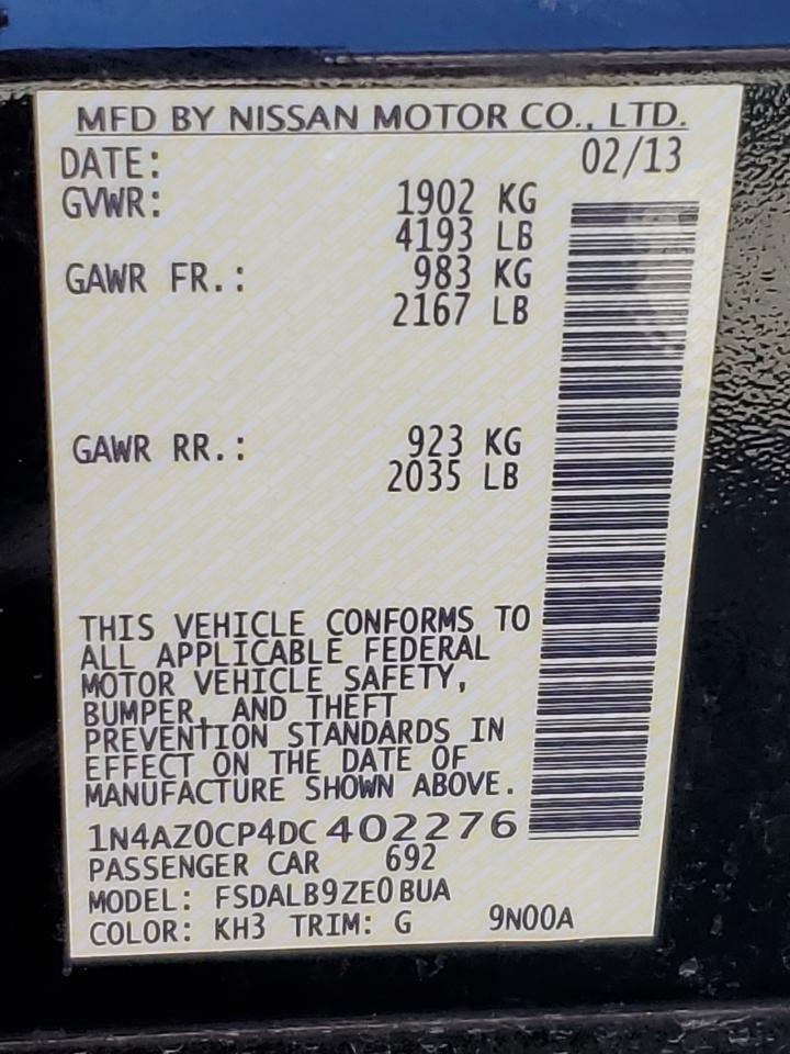 2013 Nissan Leaf S VIN: 1N4AZ0CP4DC402276 Lot: 80703035