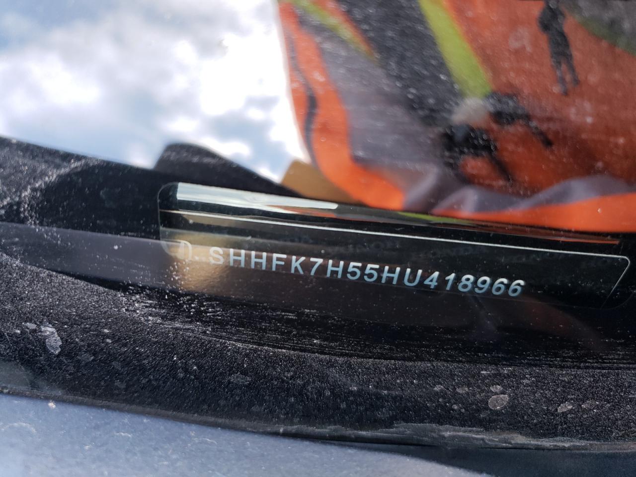 2017 Honda Civic Ex VIN: SHHFK7H55HU418966 Lot: 92844615