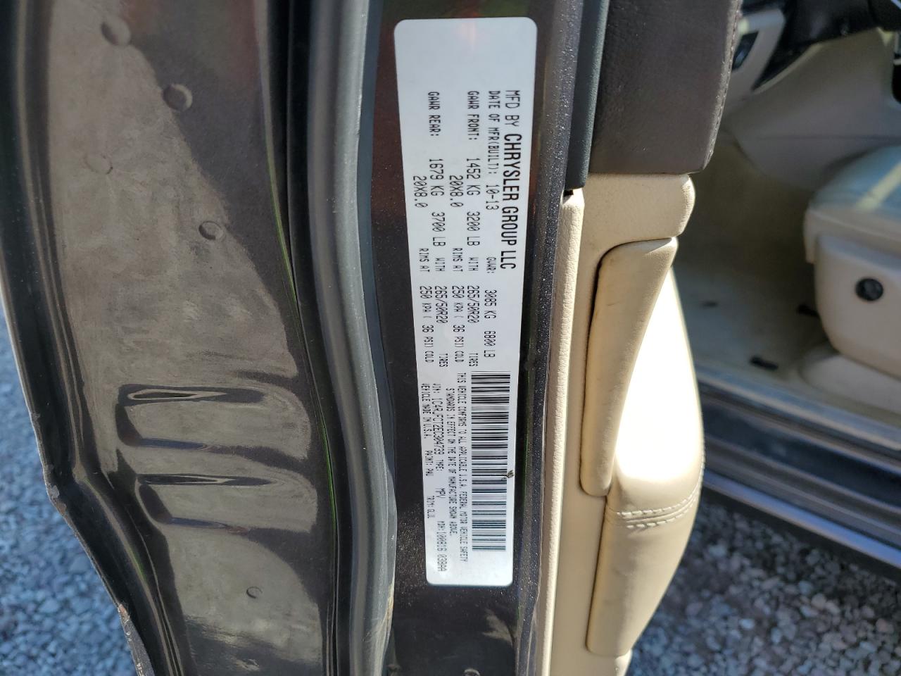 2014 Jeep Grand Cherokee Overland VIN: 1C4RJFCT2EC304739 Lot: 72046735