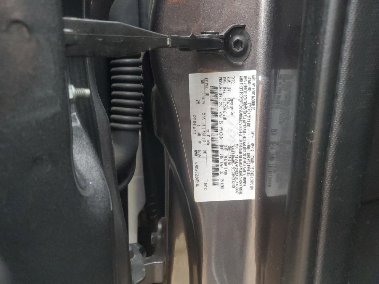 2013 Ford Focus Titanium VIN: 1FADP3N2XDL143007 Lot: 81206935