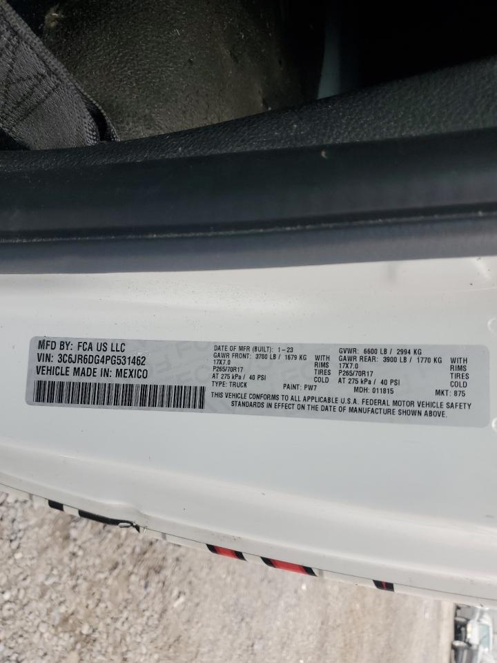 2023 Ram 1500 Classic Tradesman VIN: 3C6JR6DG4PG531462 Lot: 81919895