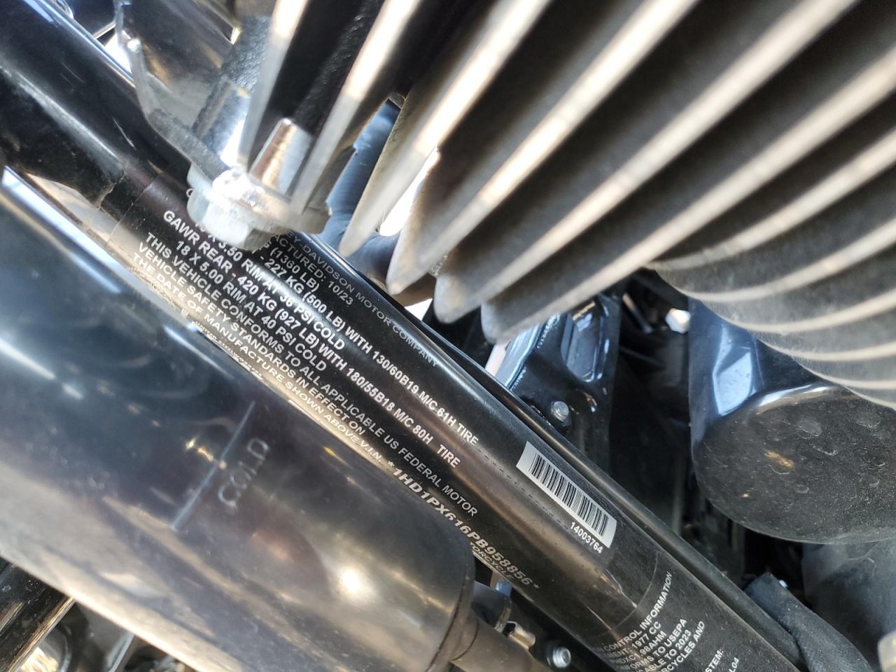 2023 Harley-Davidson Flhxse VIN: 1HD1PX616PB958856 Lot: 71615755