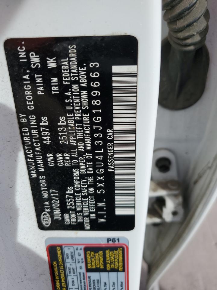 2018 Kia Optima Ex VIN: 5XXGU4L33JG189663 Lot: 71243965