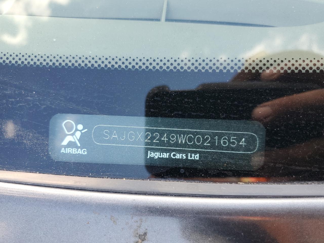 1998 Jaguar Xk8 VIN: SAJGX2249WC021654 Lot: 82066585
