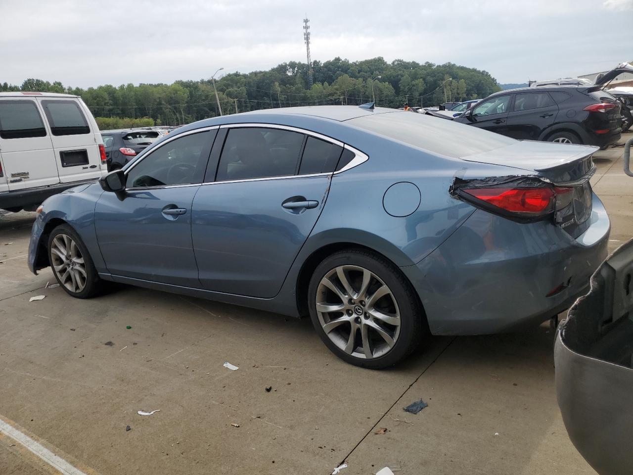 2014 Mazda 6 Grand Touring blue null gasoline JM1GJ1W58E1103737 photo #3