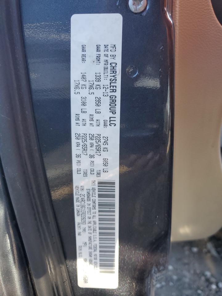 2014 Chrysler Town & Country Touring VIN: 2C4RC1BG1ER228293 Lot: 71983445