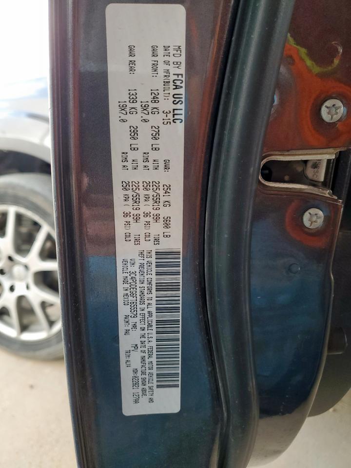 2015 Dodge Journey R/T VIN: 3C4PDDEG6FT655579 Lot: 80674475