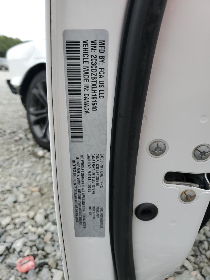 2020 Dodge Challenger R/T VIN: 2C3CDZBTXLH191640 Lot: 83986905