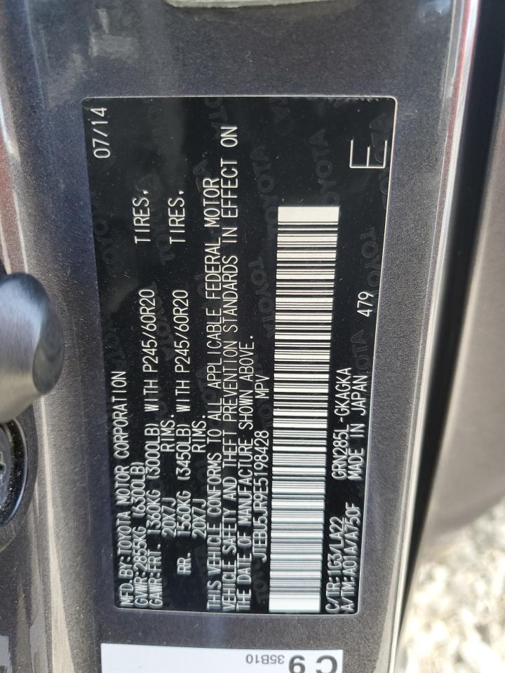 2014 Toyota 4Runner Sr5 VIN: JTEBU5JR9E5198428 Lot: 81804965