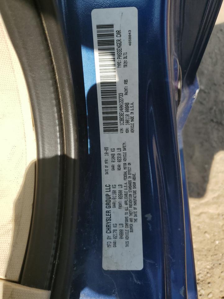 2010 Chrysler Sebring Limited VIN: 1C3BC6EV4AN122733 Lot: 71620395