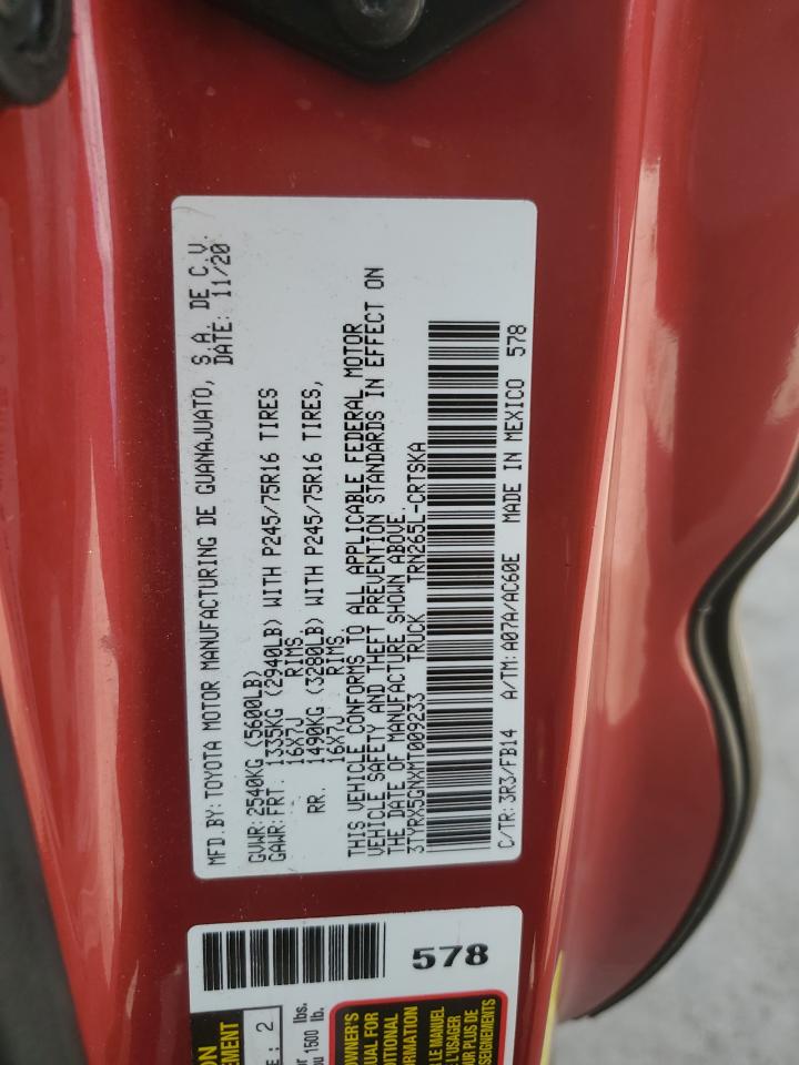 2021 Toyota Tacoma Access Cab VIN: 3TYRX5GNXMT009233 Lot: 84263425