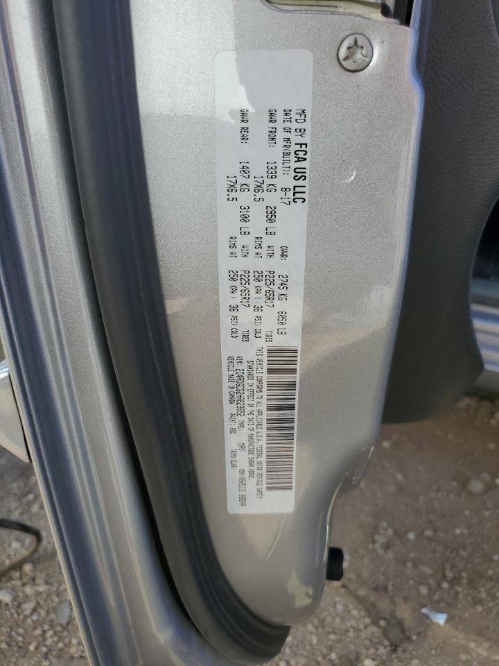 2017 Dodge Grand Caravan Sxt VIN: 2C4RDGCG2HR829652 Lot: 84030045