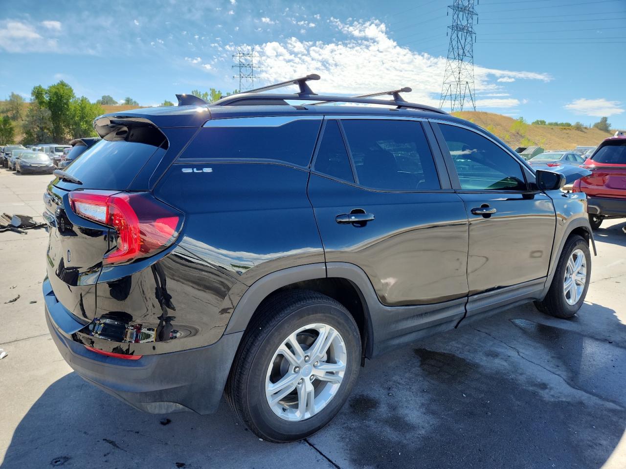 2022 GMC Terrain Sle black  gas 3GKALMEV8NL302268 photo #4