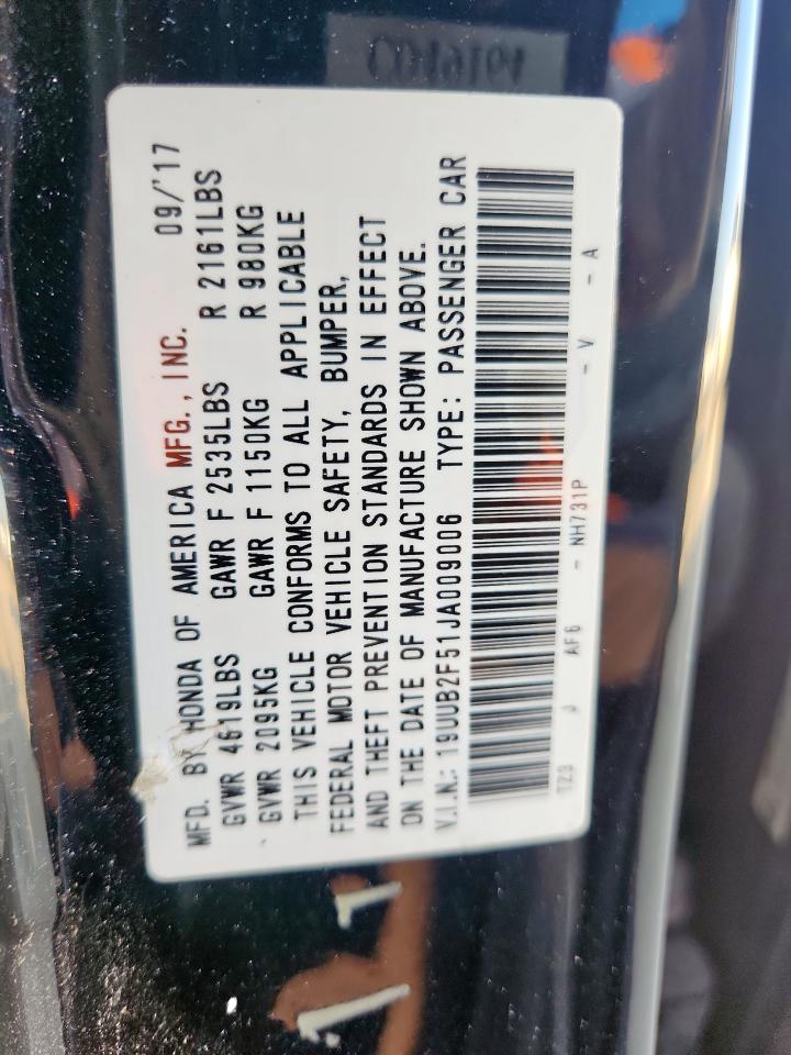 2018 Acura Tlx Tech VIN: 19UUB2F51JA009006 Lot: 72040605