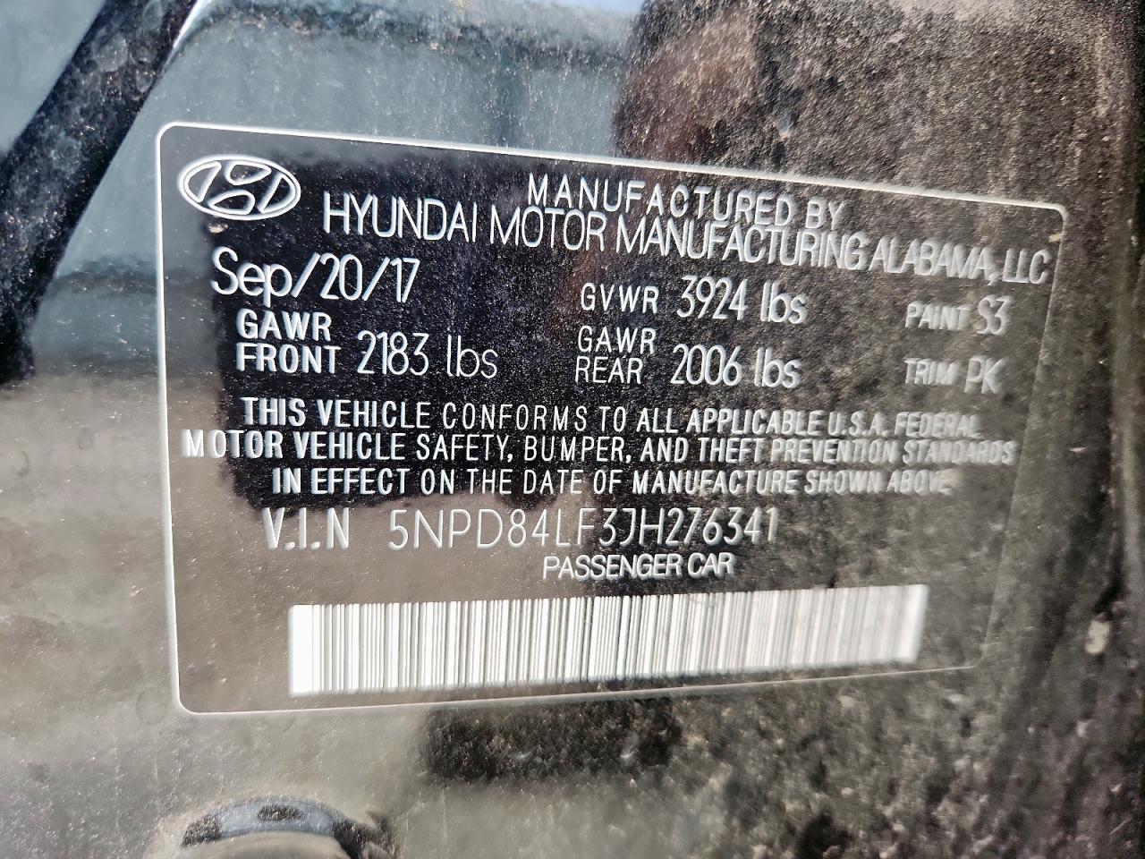 2018 Hyundai Elantra Sel VIN: 5NPD84LF3JH276341 Lot: 81775065