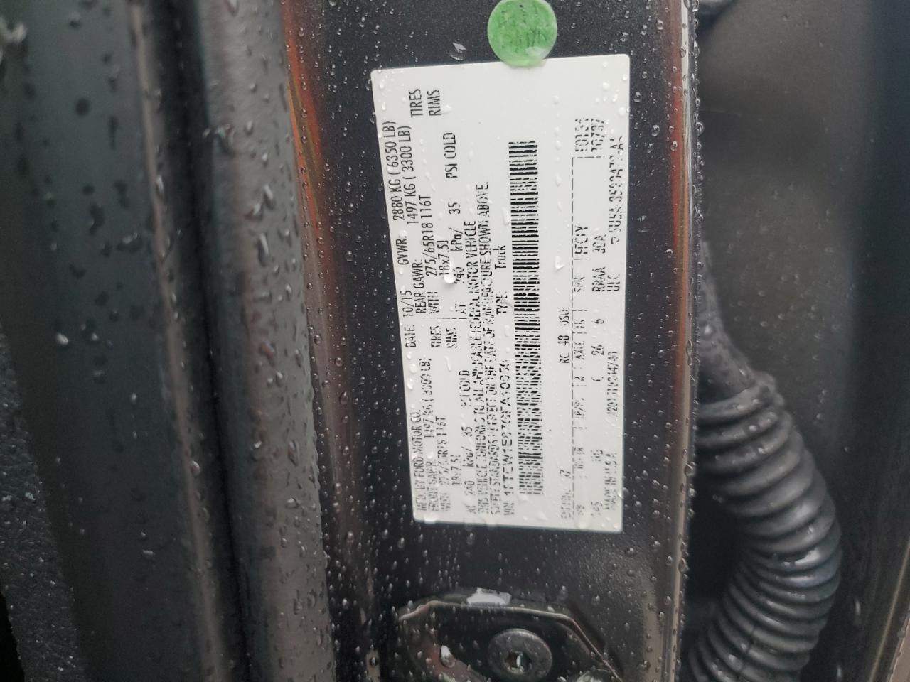 2016 Ford F150 Supercrew VIN: 1FTEW1E87GFA10850 Lot: 82113815