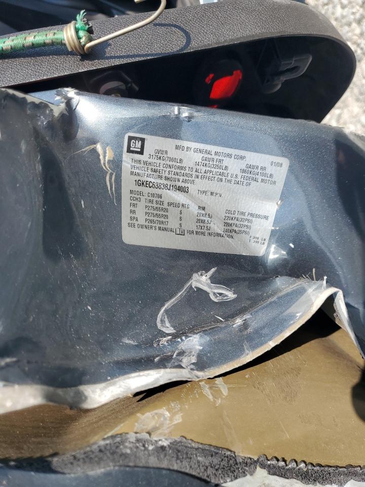 2008 GMC Yukon Denali VIN: 1GKEC63838J194003 Lot: 71367595