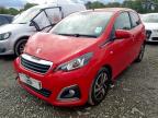 2015 PEUGEOT 108 ALLURE  for sale at Copart WOLVERHAMPTON