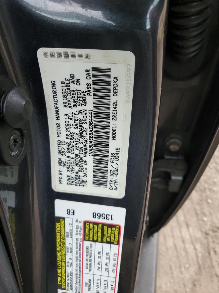 2010 Toyota Corolla Base VIN: 1NXBU4EE8AZ364441 Lot: 81909335