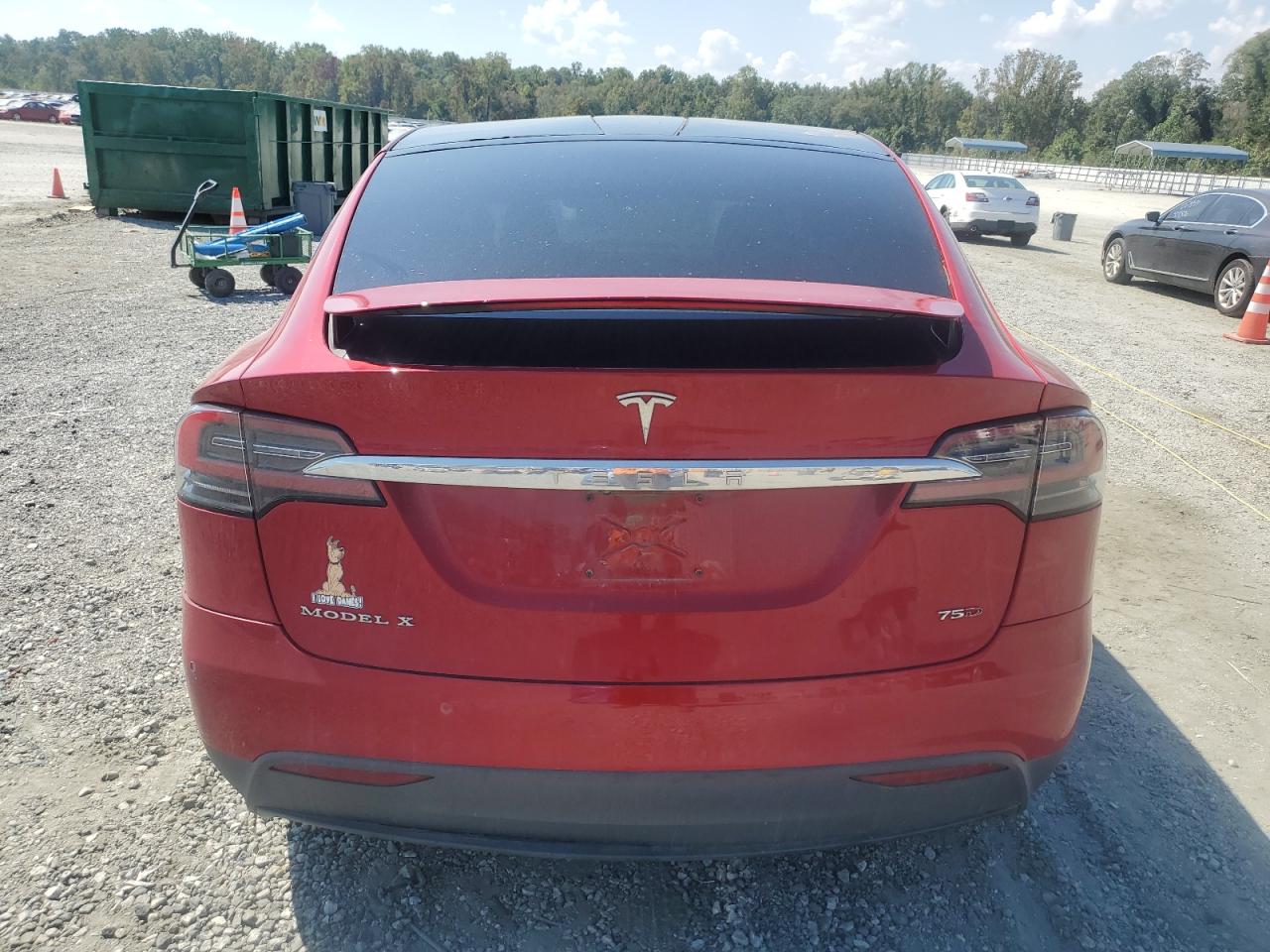 2017 Tesla Model X VIN: 5YJXCDE28HF069782 Lot: 81574895