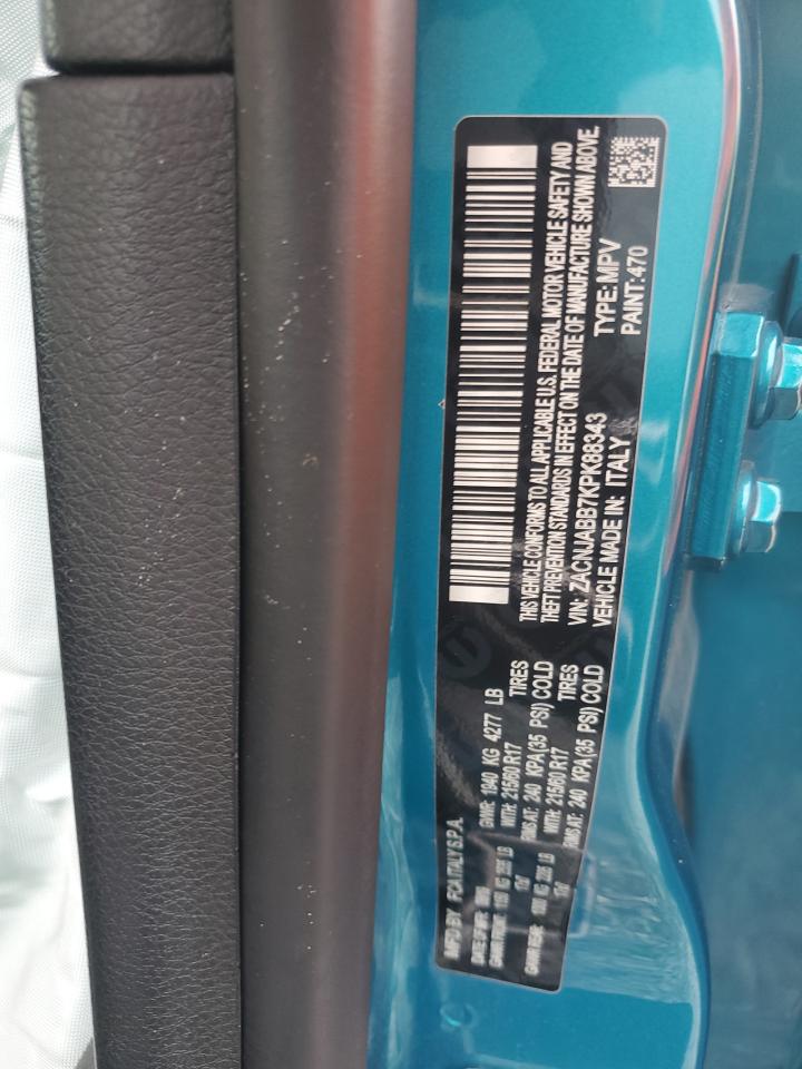 2019 Jeep Renegade Latitude VIN: ZACNJABB7KPK88343 Lot: 85591185