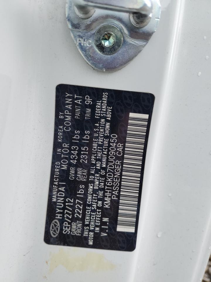 2013 Hyundai Genesis Coupe 2.0T VIN: KMHHT6KD7DU090450 Lot: 81945695