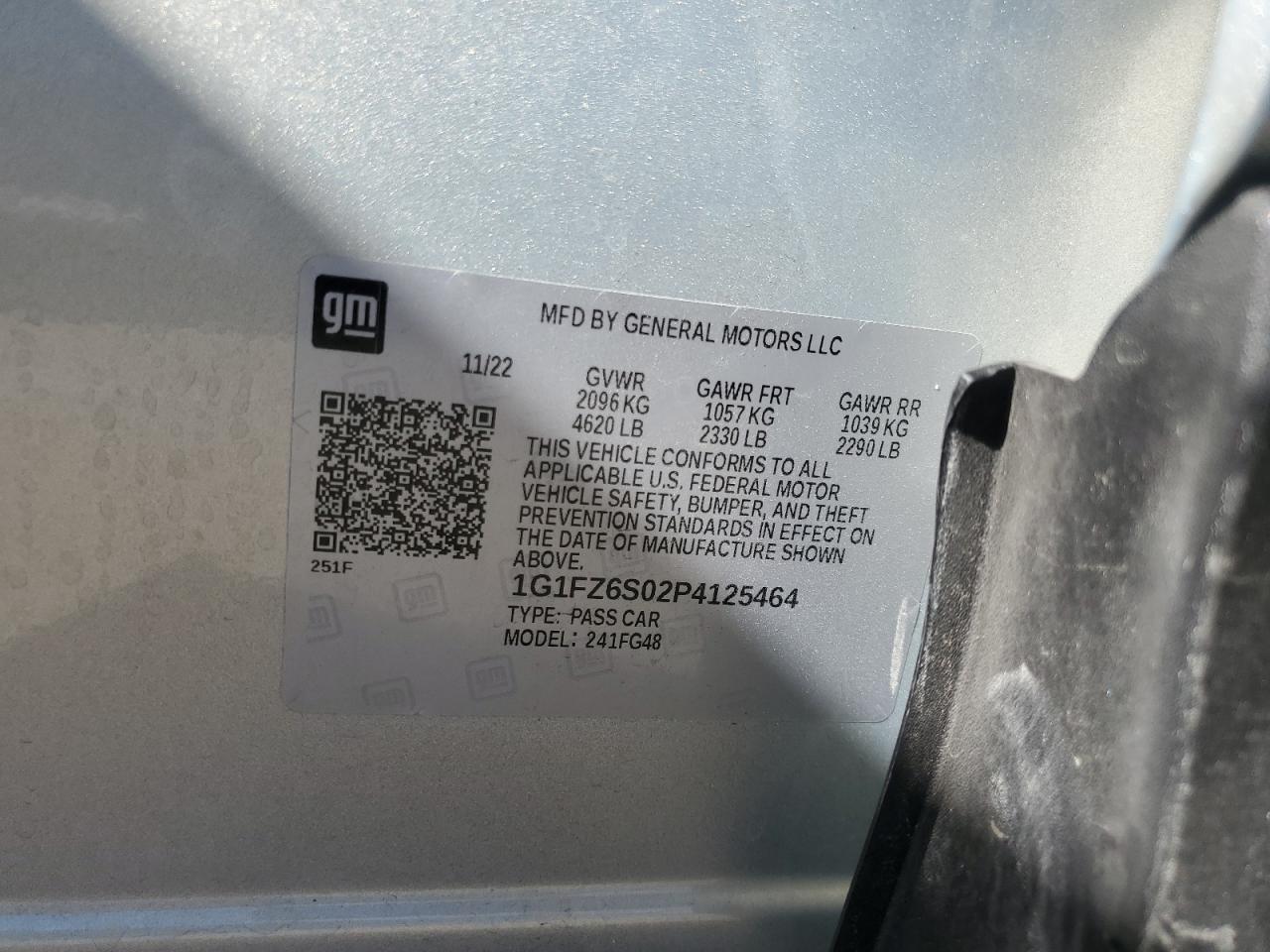 2023 Chevrolet Bolt Euv Premier VIN: 1G1FZ6S02P4125464 Lot: 71265785