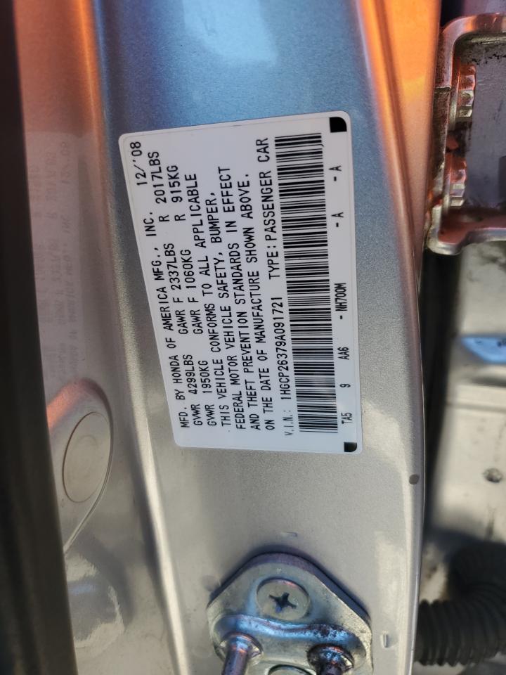 2009 Honda Accord Lx VIN: 1HGCP26379A091721 Lot: 84249865