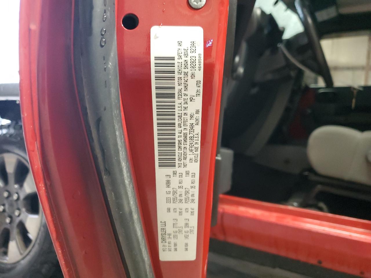 2009 Jeep Wrangler X VIN: 1J4FA24109L733404 Lot: 82075825