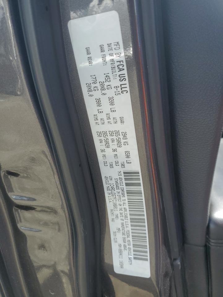 2015 Dodge Durango Limited VIN: 1C4RDJDG7FC106011 Lot: 81599305