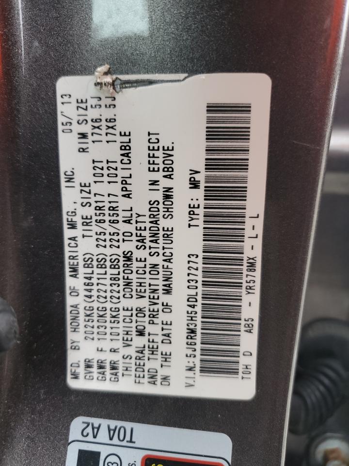 2013 Honda Cr-V Ex VIN: 5J6RM3H54DL037273 Lot: 83811655