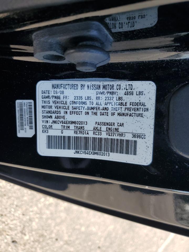 2009 Infiniti G37 Base VIN: JNKCV64EX9M602013 Lot: 80998465
