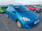 2013 MITSUBISHI MIRAGE 1.2 2 5DR for sale at Copart CHESTER