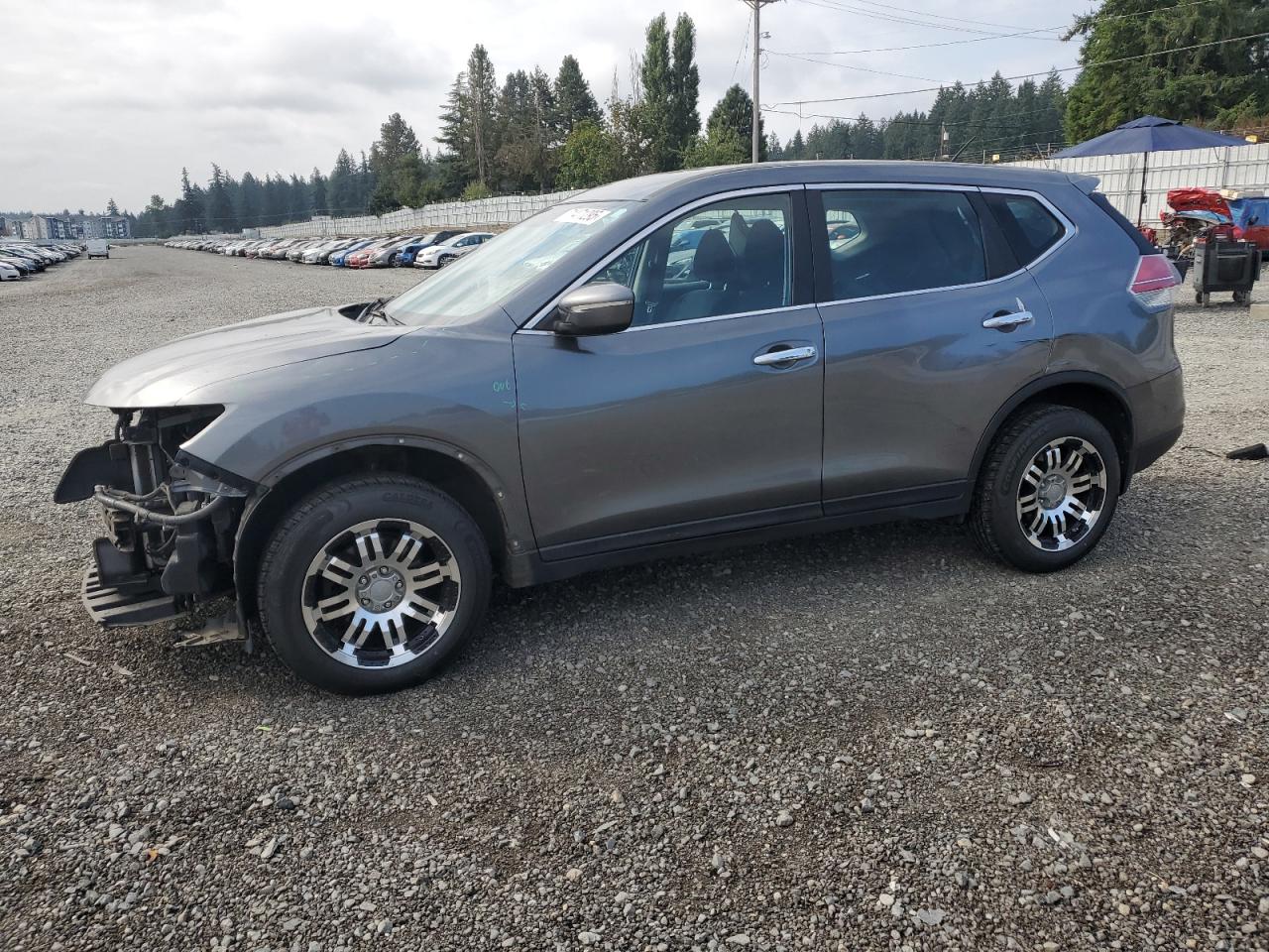 2014 Nissan Rogue S grey null gasoline 5N1AT2MV3EC789310 photo #1