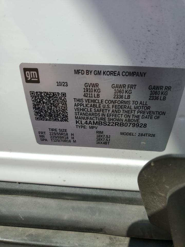 2024 Buick Encore Gx Preferred VIN: KL4AMBS22RB079928 Lot: 81594105